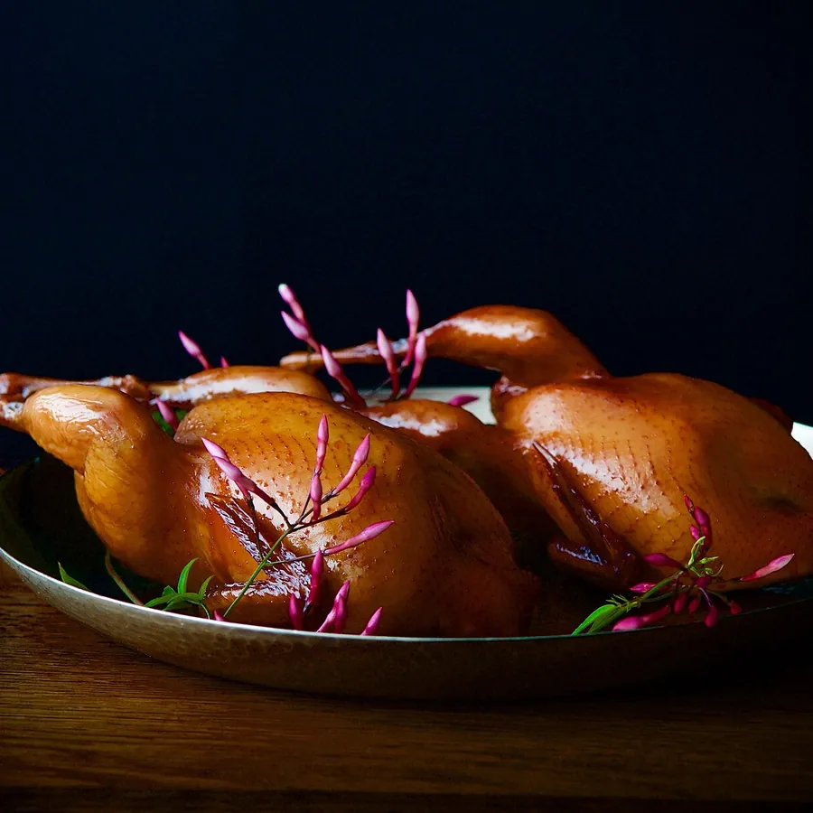 Codornices a la brasa