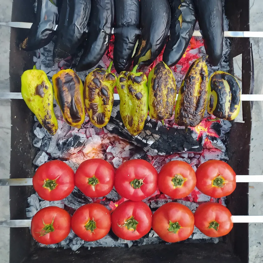 Verdura a la brasa a la brasa