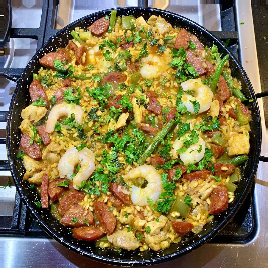 Arroz mixto a la leña en La Granja, Aljucer