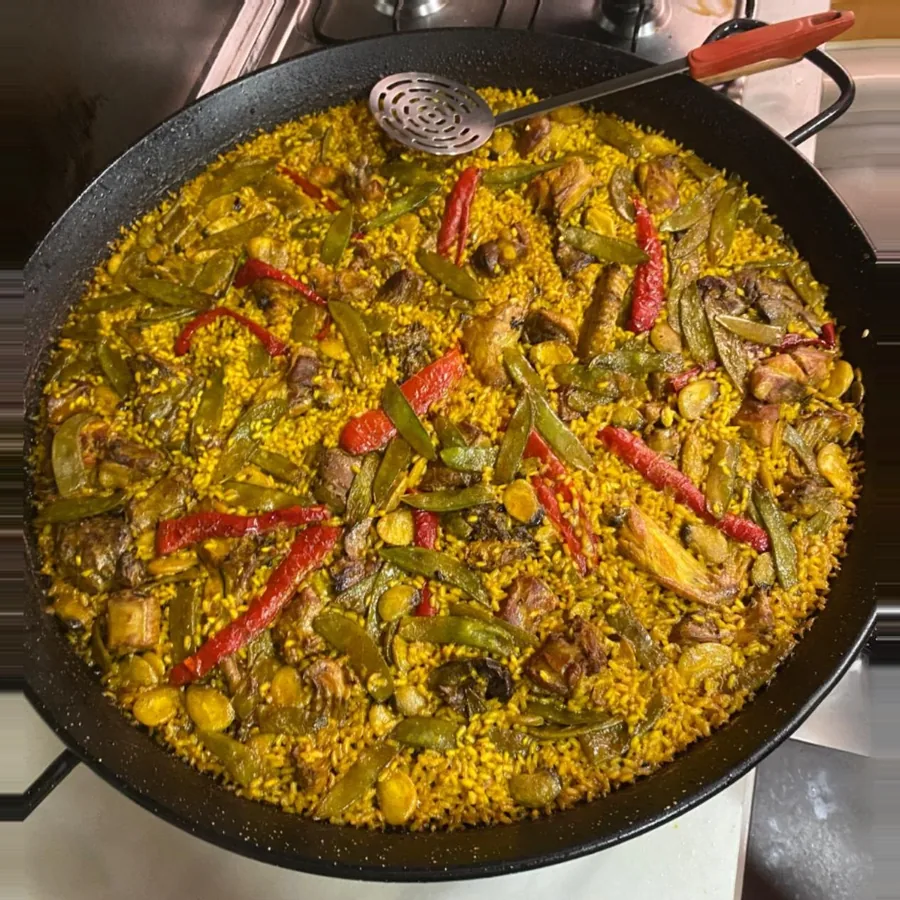Arroz de pollo a la leña en La Granja, Aljucer