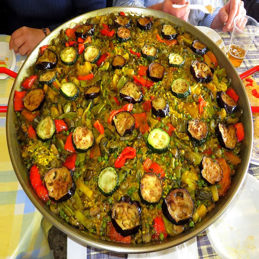 Arroz de verdura a la leña en La Granja, Aljucer